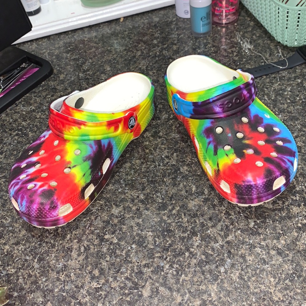 Rainbow Crocs